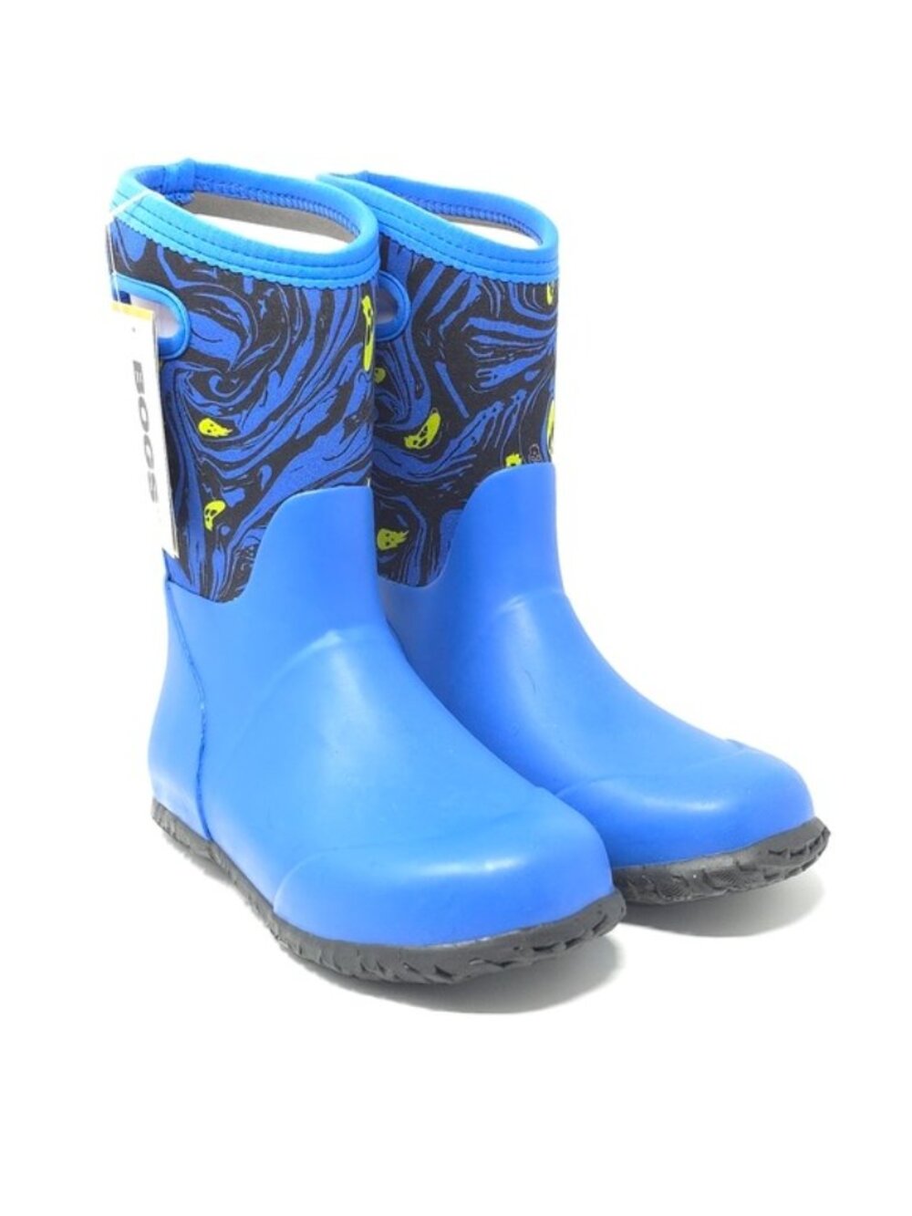 Bogs York Spooky Print Blue Waterproof Rain Boots Kids Little Kid - Picture 2 of 13